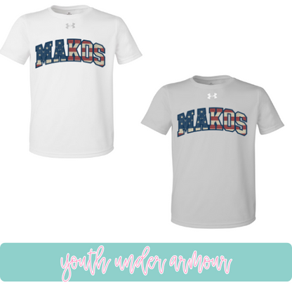 Makos American Flag- Youth UA